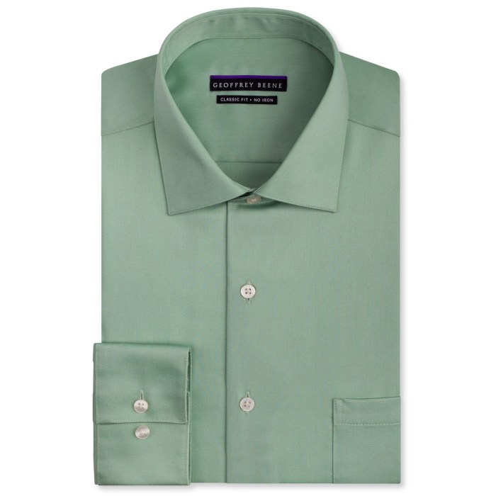 Green dress shirt for mens