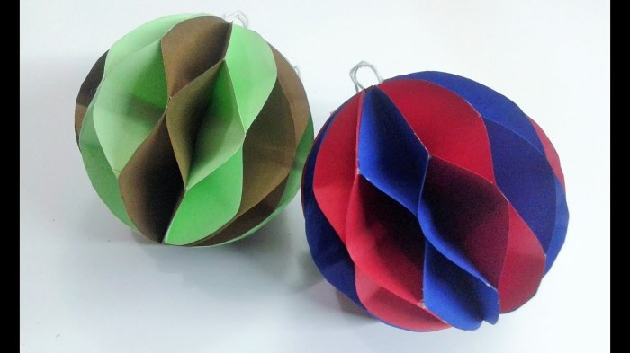 Honeycomb paper ball make diy easy