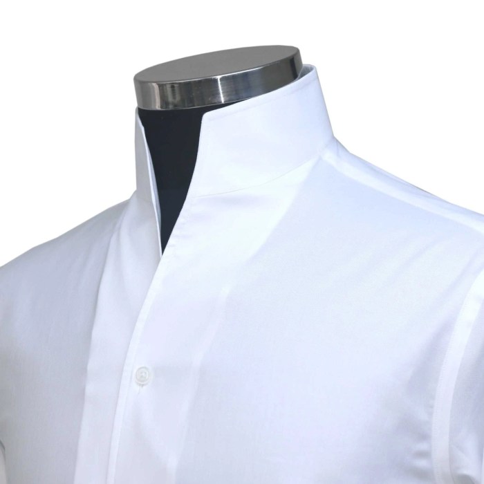 Men's stand up collar dress shirts