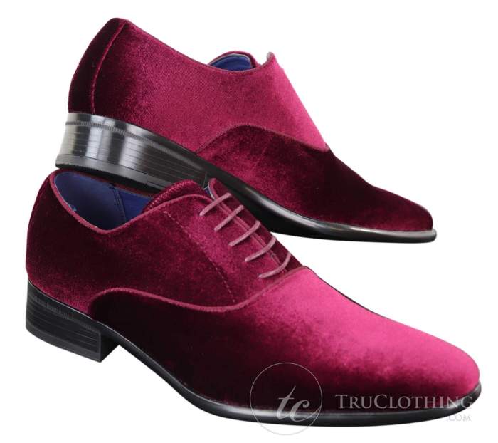 Mens dress shoes velvet