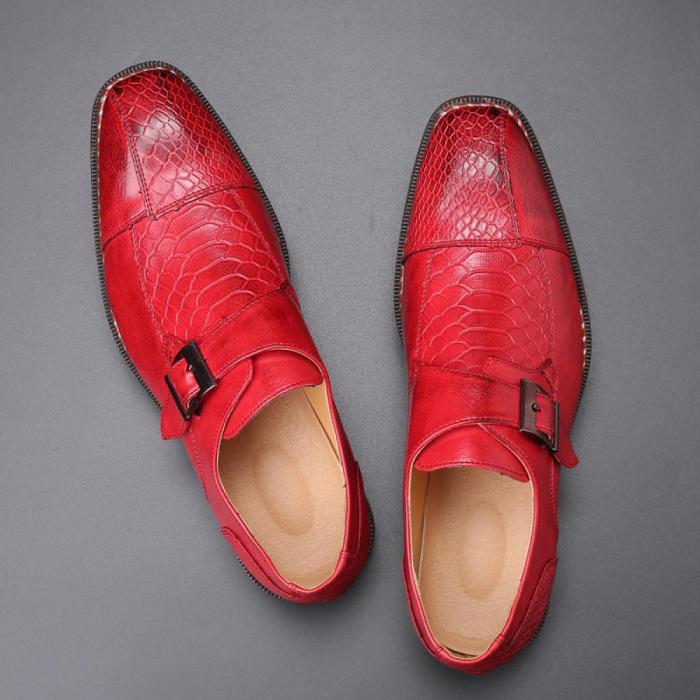 Red dress shoes mens loafers